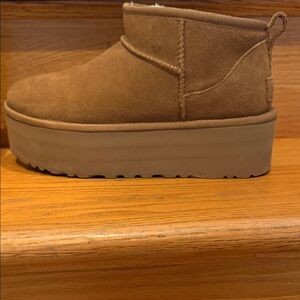UGG Brown Suede Platform Shoes